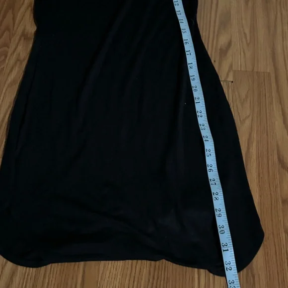 Mind Code Black Short Sleeve Shirt Dress Red Floral Embroidery Size M Boho - Picture 5 of 7